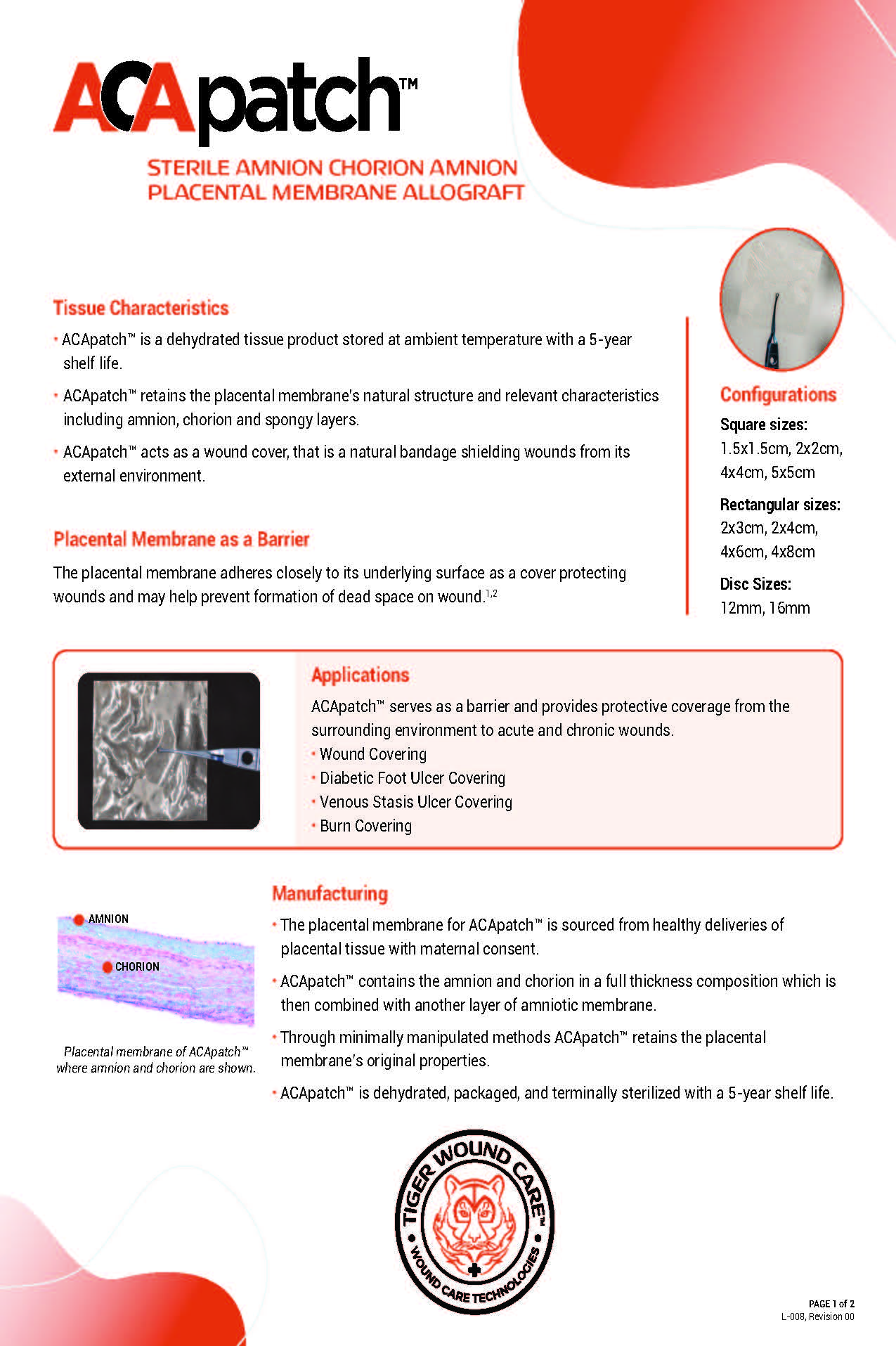 ACApatch Sales Sheet