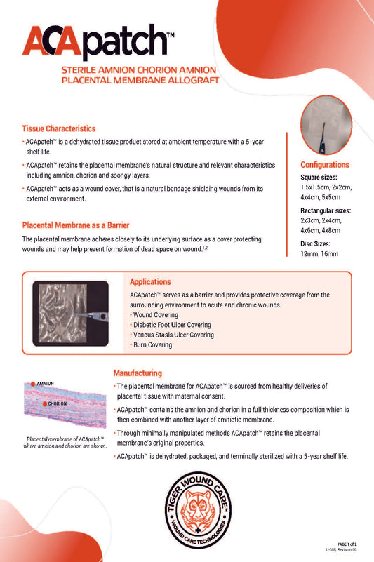 ACApatch Sales Sheet