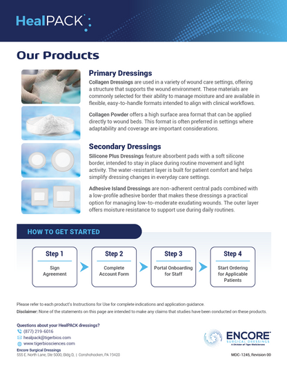 HealPACK Sales Sheet