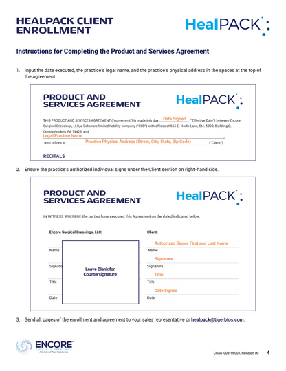 HealPACK Enrollment Form