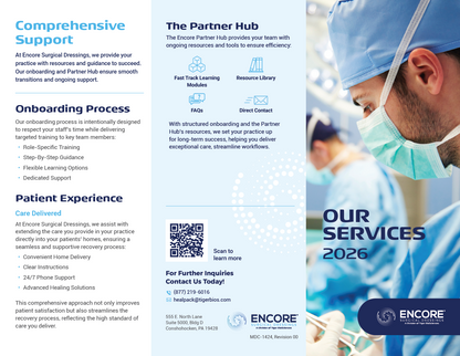 HealPACK Our Services Tri-Fold Brochure