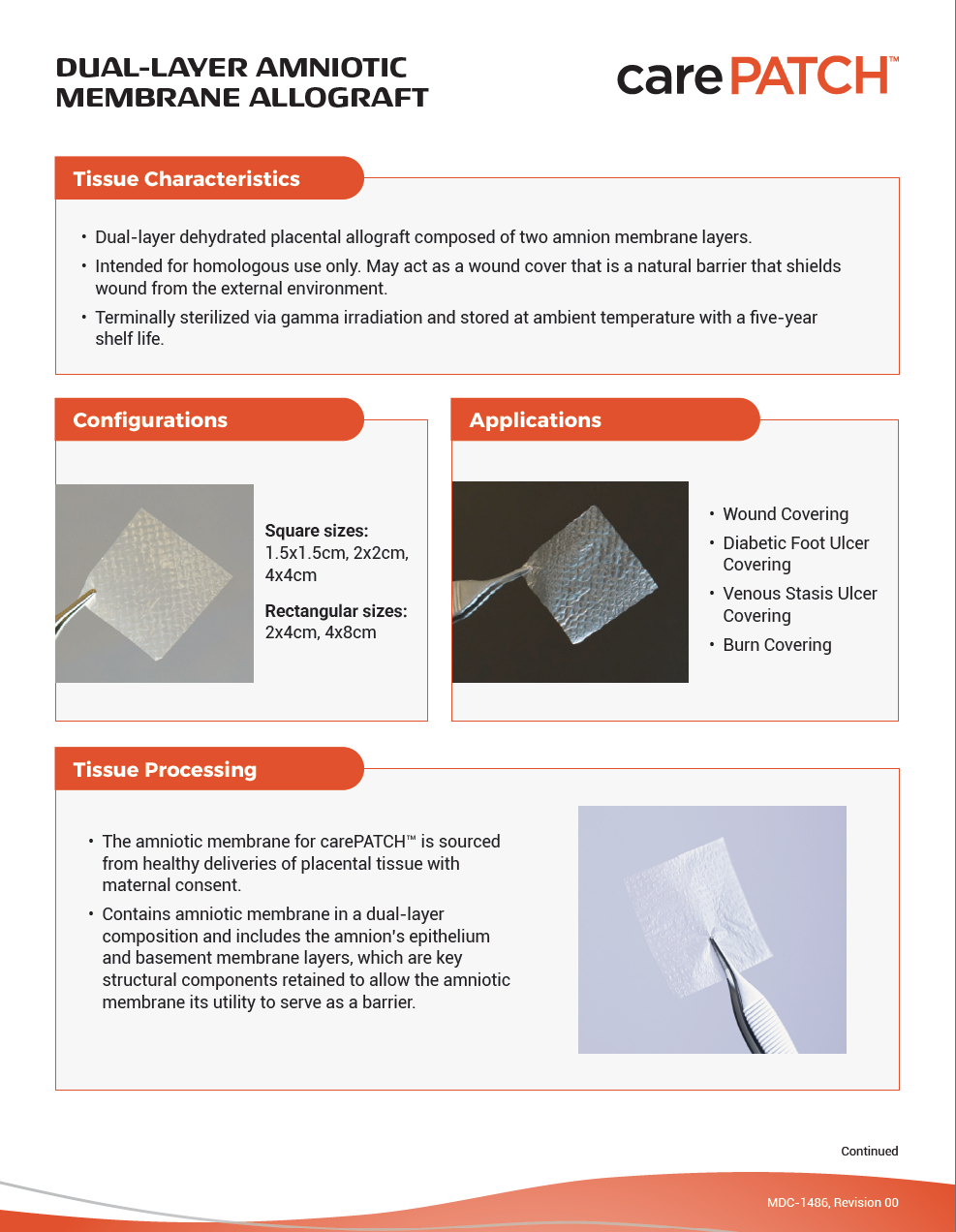 carePATCH Sales Sheet