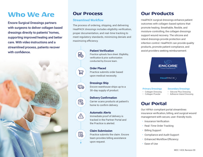 HealPACK Our Services Tri-Fold Brochure