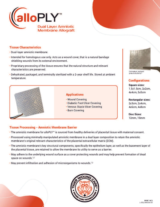 alloPLY Sales Sheet